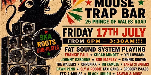 Reggae Fridays at Mousetrap