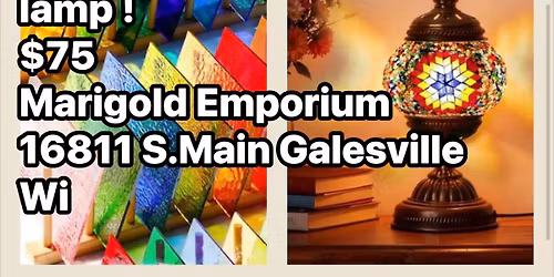 DIY Mosaic Lamp Class