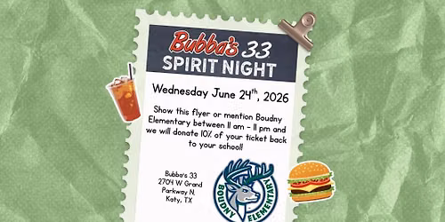Boudny Bucks Bubba\u2019s 33 Profit Share