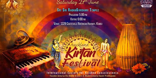 Auckland Kirtan Festival | Sat 27th June 2026
