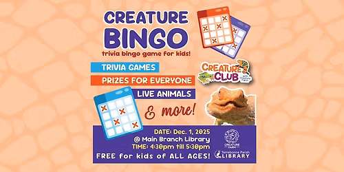 Creature Bingo - Creature Club Event