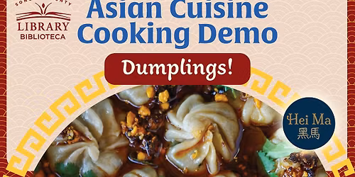 Asian Cuisine Cooking Demo - Dumplings!