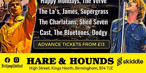 BRITPOP UNITED (Britpop Tribute Band) Live at Hare & Hounds (Kings Heath, Birmingham)