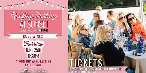 Rooftop Wine Tasting at Sunset: Ros\u00e9 Wines presented by PMI