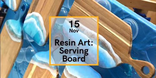 Dive into Resin Art: Ocean Serving Board