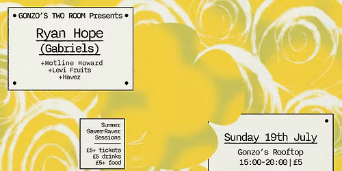 Rooftop Sunday Sessions w Ryan Hope (Gabriels)