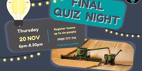 Quiz Night FINALE for 2025!