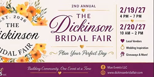 2nd Annual Dickinson Bridal Fair