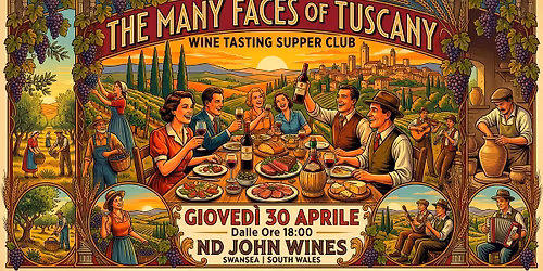 The Many Faces of Tuscany Supper Club!