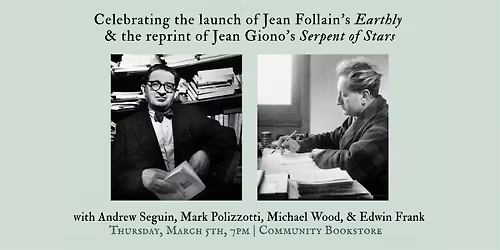 A Celebration of Jean Follain and Jean Giono