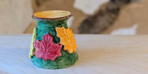 Ceramics Project: Autumn Candle Stick