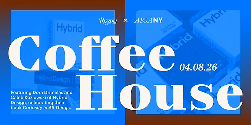 AIGA NY Coffee House Series featuring Hybrid Design