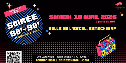 SOIREE 80's-90's - ASB HANDBALL