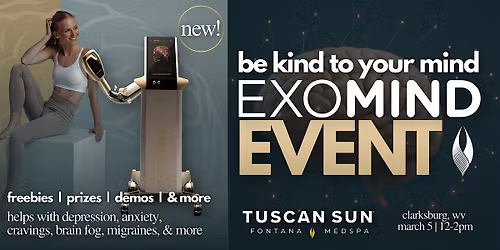 Be Kind To Your Mind: Exomind Event | Clarksburg, WV | 12-2pm