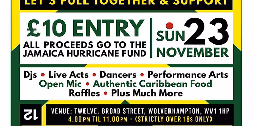 Jamaica One Love Fundraiser