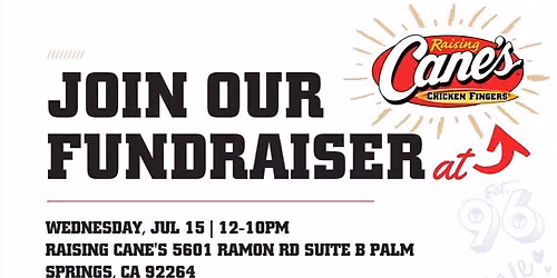 Raising Canes Dine In Fundraiser