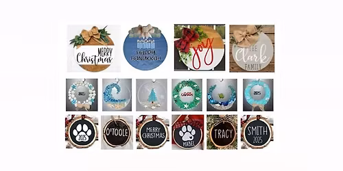 Holiday Round Sign & Ornament Craft Workshop at Bull Smith's Tavern in Smithtown