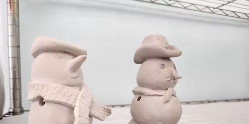 Pinch pot snowman 2