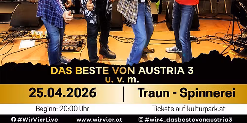 15 Jahre WIR4 Jubil\u00e4umstour 2026 - Traun\/Spinnerei