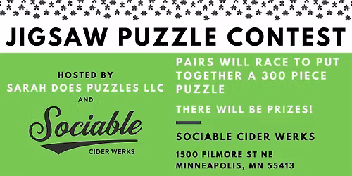 Pairs Jigsaw Puzzle Contest at Sociable Cider - February 2026
