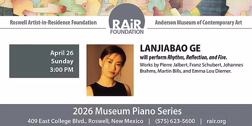 2026 Museum Piano Series - Lanjiabao Ge