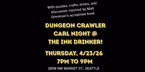 Dungeon Crawler Carl Night at The Ink Drinker