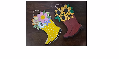 WOODEN BOOTS PAINTING CLASS