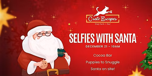 Selfies with Santa (& his puppies!)