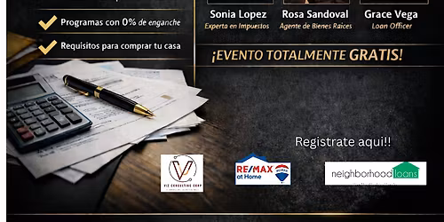 SEMINARIO GRATIS: IMPUESTOS + COMPRA DE CASA