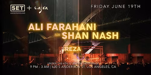 SET & Safra w\/ALI FARAHANI b2b SHAN NASH under the 6th Bridge in LA
