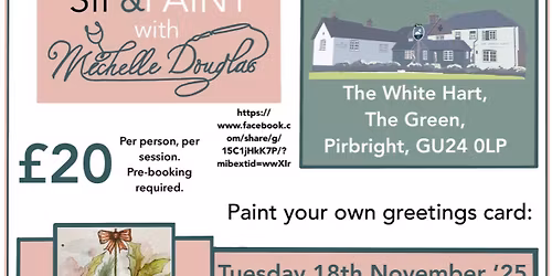 Sip and paint with Michelle Douglas
