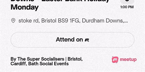 New Members BBQ on the Downs \u2013 Easter Bank Holiday Monday