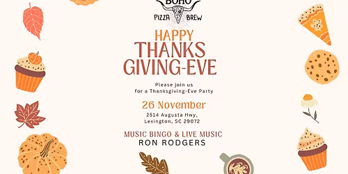 Boho's Thanksgiving-Eve Party
