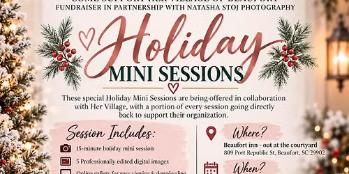 Her Village Holiday Mini Sessions Fundraiser