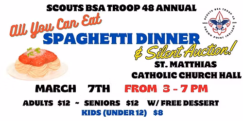 18th Annual AYCE Spaghetti Dinner & Silent Auction