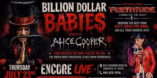 Tributes to Alice Cooper & Ratt
