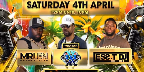 \ud83d\udd25 'SATURDAY MASS' DAY PARTY \u2013 Reggae x Dancehall x Soca x HipHop \ud83d\udd25