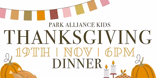 Park Alliance Kids Thanksgiving Dinner