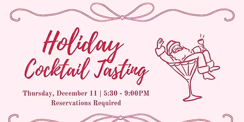 Holiday Cocktail Tasting @ Darkbird Taphouse