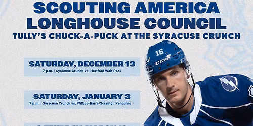 Scouting America Longhouse Council with the Syracuse Crunch