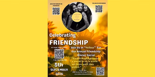 Annual Friendship Dinner Social