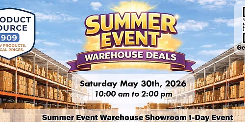 Warehouse Deals \u2b50 Pre-Summer Event