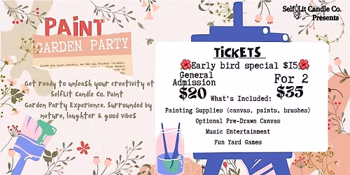 Sip & Paint Garden Party Event
