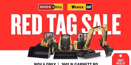 Warren CAT Tulsa Red Tag Sale
