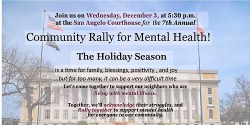 Mental Health Rally at the Courthouse