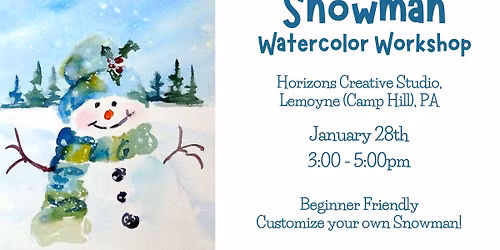 Snowman Watercolor Workshop