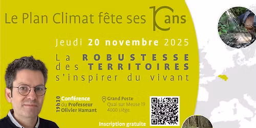 Le Plan Climat f\u00eate ses 10 ans - La robustesse des territoires