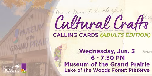 Cultural Crafts: Calling Cards Adults Edition