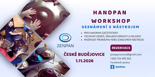 Handpan workshop \u010cesk\u00e9 Bud\u011bjovice - Neza\u010d\u00e1te\u010dn\u00edci