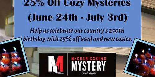 Cozy Mystery Sale